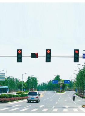 厂家生产ZYO单臂悬式LE警灯杆柱八角圆锥交通信号D示灯杆红绿灯杆