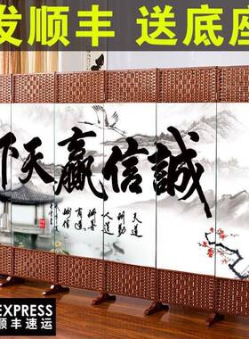 简易屏遮风折叠推拉移动房间OQM断帘客厅进门卧室挡挡墙家隔用床