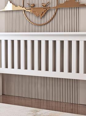 实木床头板可榻订1.2735米白简约靠背板新1中式.8榻米双人床色头