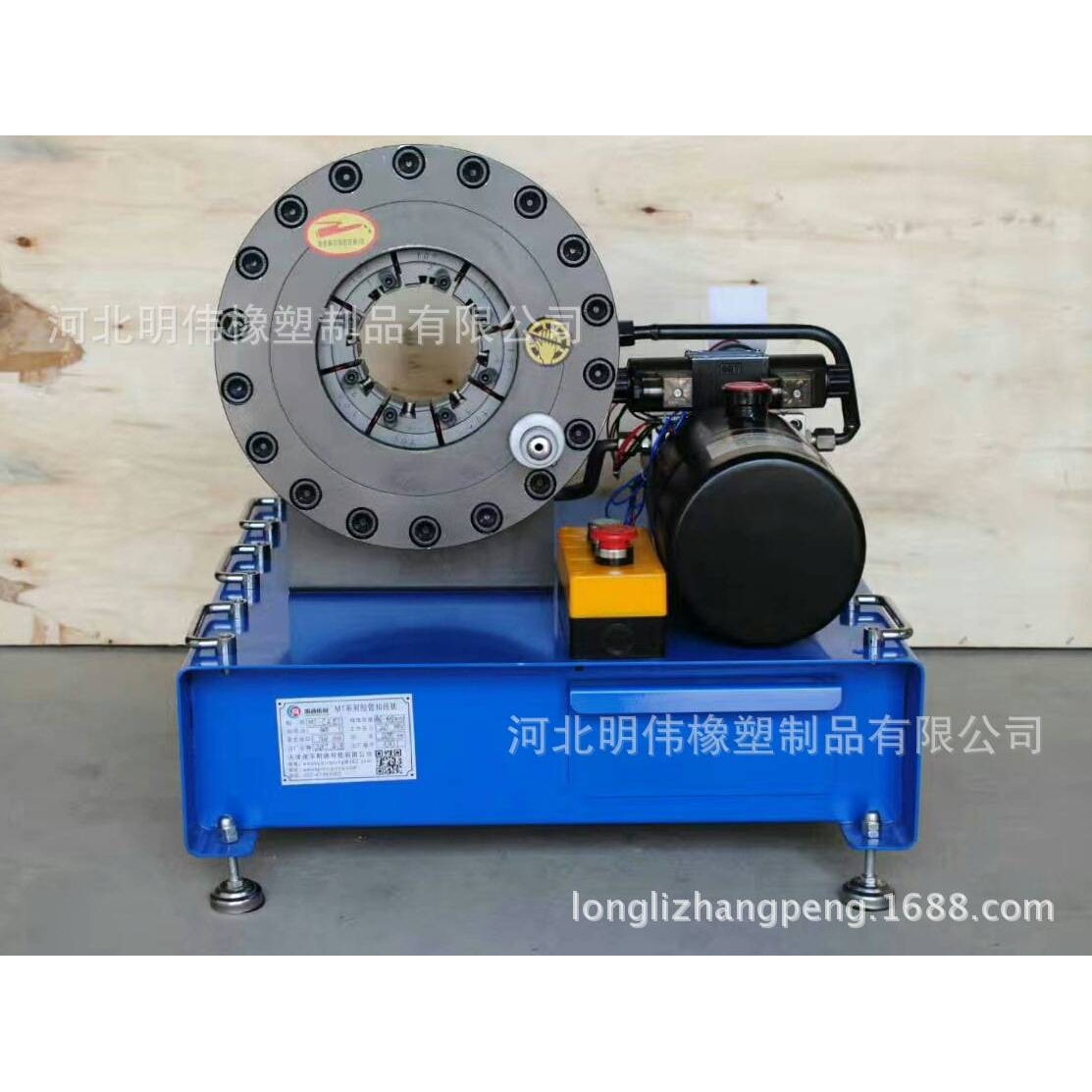 优质高压钢丝胶管压管机 大棚镀锌管扣管机 建筑工地钢管压管机