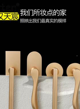 质享-功能金色新室内静NOG音门锁卧室房门执手家锁太实心空铝执手
