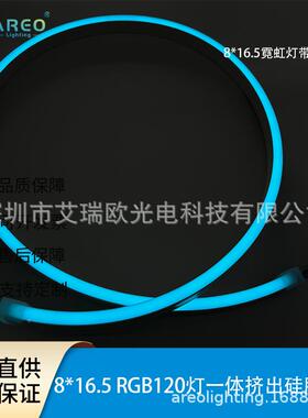 8x16.5特殊压霓虹2光灯带2835R无品牌/GB10灯发均匀一体挤七彩变