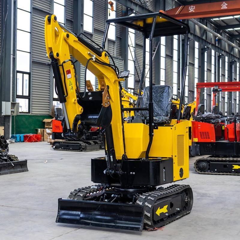 HT12型小挖掘机出口1.2吨履小勾种机果园植农QZG带用挖沟小挖机