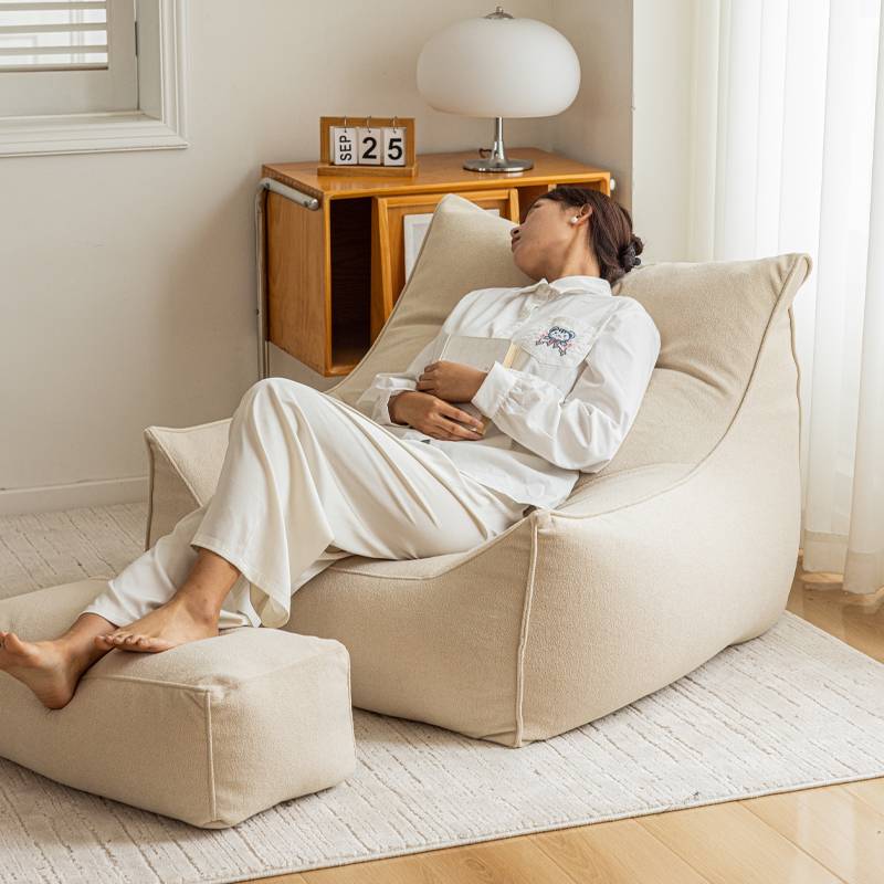 L7懒人沙发豆袋家用女生卧室客厅秋冬圈圈绒小沙发可爱单人躺