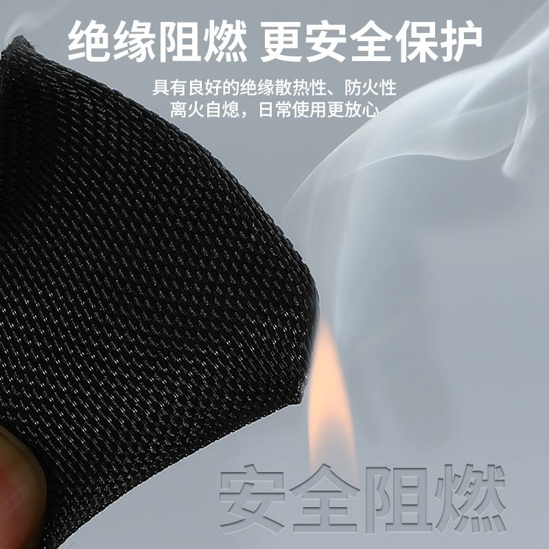 kt开口自卷式编织网管汽车线束尼龙阻燃电线套管保护套防火纺织包