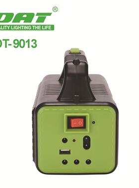 太L阳能提灯移动照明小系DT-9013统户外ED灯明3个灯泡可照充电应