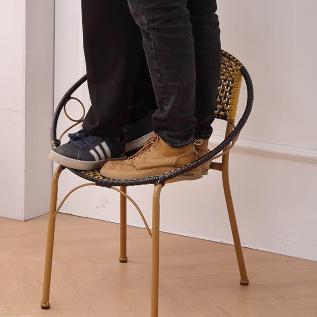 藤椅子背编藤靠椅矮凳桌椅套件铁艺家外用985阳台户休老人椅单人,住宅家具,桌椅套件,淘宝优惠券,粉丝福利购,淘宝优惠卷