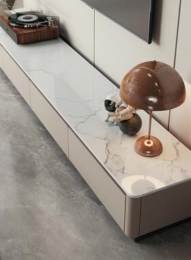 弧形感电视柜落地客厅205新款轻奢实2岩板地柜家用电985视t木ω