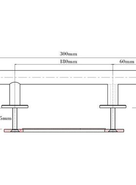 谷仓拉手内嵌门门把手门凹槽暗拉VSP手橱柜移黑色不锈拉手现代简