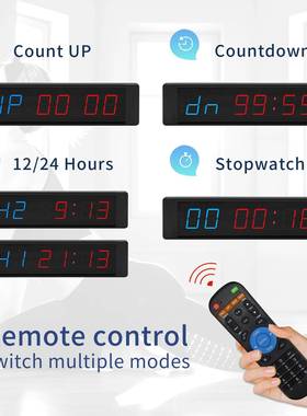 爆训功款lGI2B+1R(ed数多显磁吸定时器能时钟间歇练计时器健身房