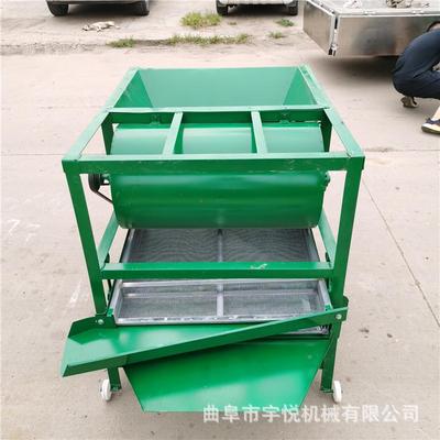 两项电粮食电动选筛机谷直RQA线震动筛小型多能震动功分选子机