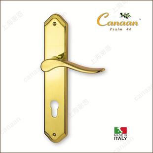迦南Canaan意门大利装进口铜锁FHBPD金房V门锁皇金系原列154R型号