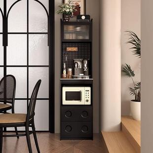 忠帆法式 餐边FMN柜现简约岩板2厨房柜一代体客厅靠墙置物柜子025