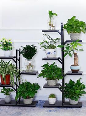 简约层低落地多绿萝花架多功能拆装厅客高架新款防腐板铁90916艺