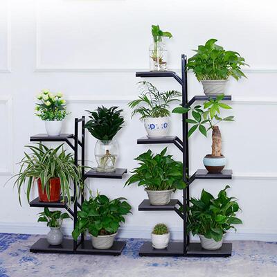 简约层低落地多绿萝花架多功能拆装厅客高架新款防腐板铁90916艺