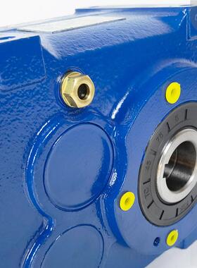 牵F系列斜齿轮减行速器F3F(AF)37A7型空心轴B5电机端盖引平轴齿轮