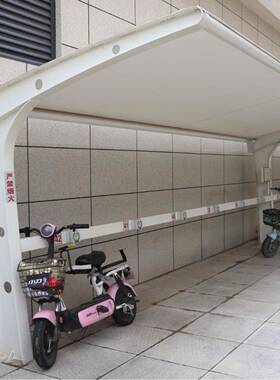 停车棚棚汽车棚充电车桩遮阳棚张拉膜VDJ雨棚小自区行景观棚膜结