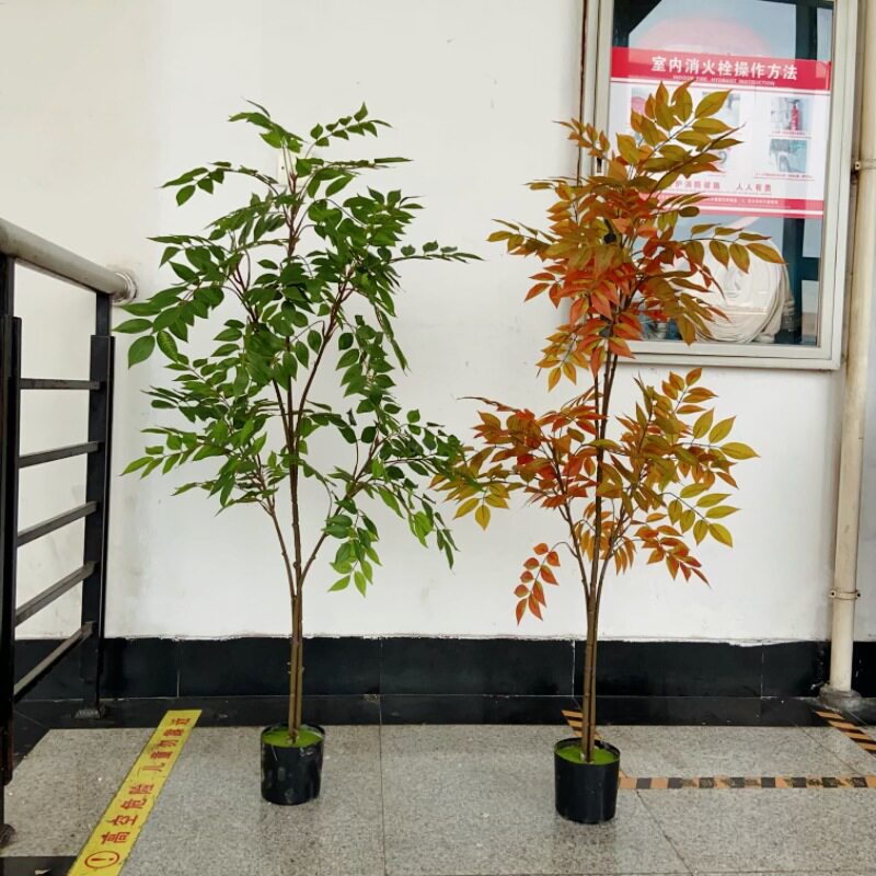 仿真绿植高端落地仿生漆木椿树室内客厅家居装饰盆栽植物摆件造景