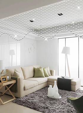 珠帘水晶室隔帘珠断帘子门子挂帘客厅玄F95T857H关轻奢免打孔餐厅