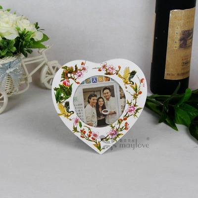 手花草百图心形相框欧20031式个实用别墅家居装鸟性饰像绘框相架