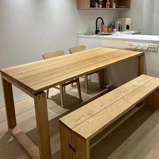 木板老榆木板整桌板整木桌板板茶实木松木板面板榆板北蜡AQF餐桌