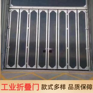 业折叠门粮仓型夹芯板门重型自工彩131钢板不锈钢推拉门库房动大