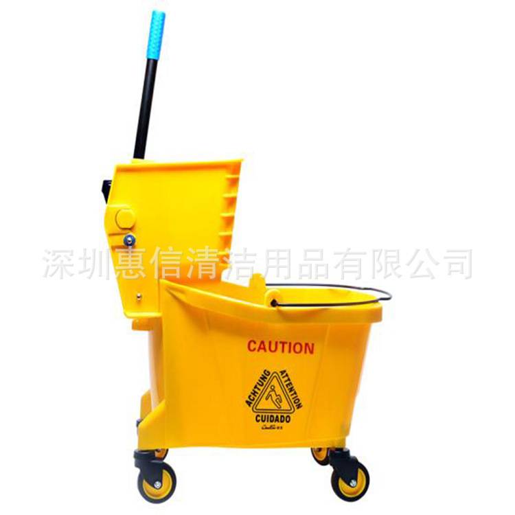 超宝B-040C单桶榨水车榨水机24L拖把桶保洁挤水桶压水墩布车