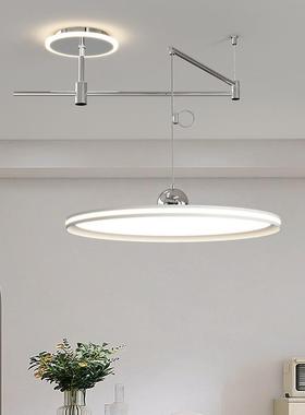 餐厅吊灯简约现代光眼飞碟吧台吊线灯护可移位轻全奢le89848d餐谱