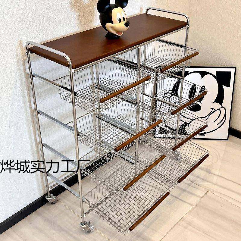 抽屉式置收纳小柜厨AL57房置物架古风推车客厅物架移动玩具收纳,收纳整理,书桌收纳置物架,淘宝优惠券,粉丝福利购,淘宝优惠卷