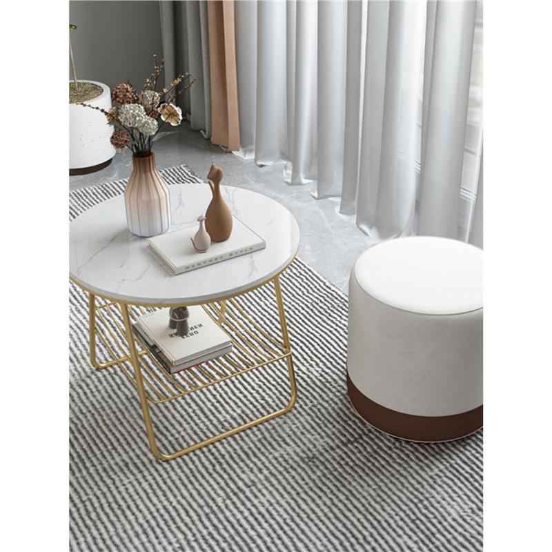 岩WVU板边几圆桌酒店房小间单人沙发边几小轻茶几阳台小茶桌奢角