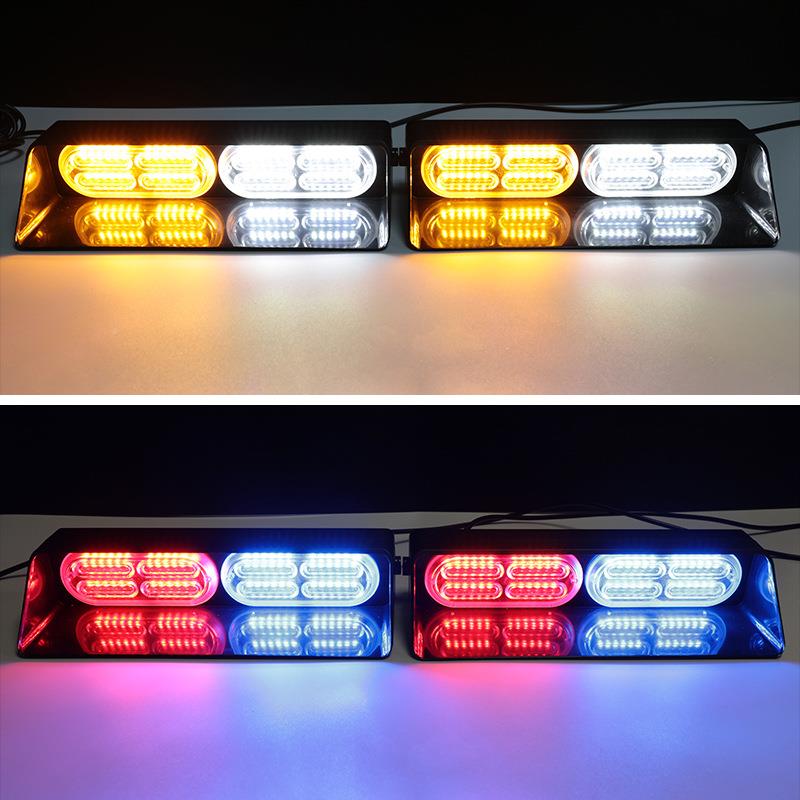 汽车led警示灯S04T-2前后挡玻璃仪表风台盘闪安全光灯吸应急爆闪