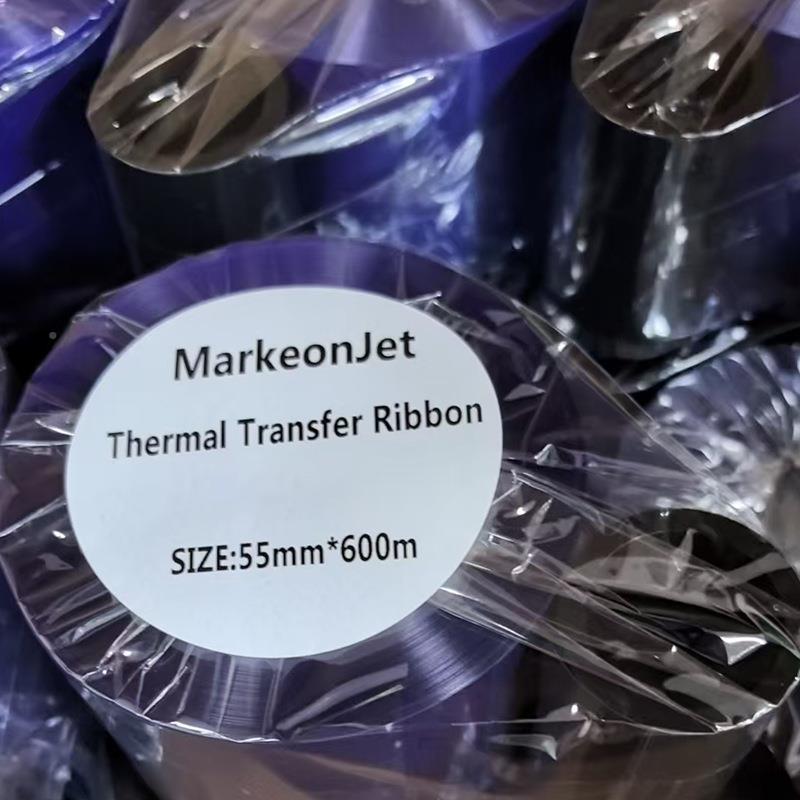 色TTO混合碳彩带打印清晰彩色TTO红蓝黄干绿白色碳带铜版纸不胶打