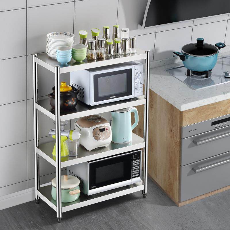 南ZOU亚房置物架落地多层不锈钢能多功家用厨货架微波炉东烤箱架,厨房/烹饪用具,抹布架/厨房清洁收纳架,淘宝优惠券,粉丝福利购,淘宝优惠卷