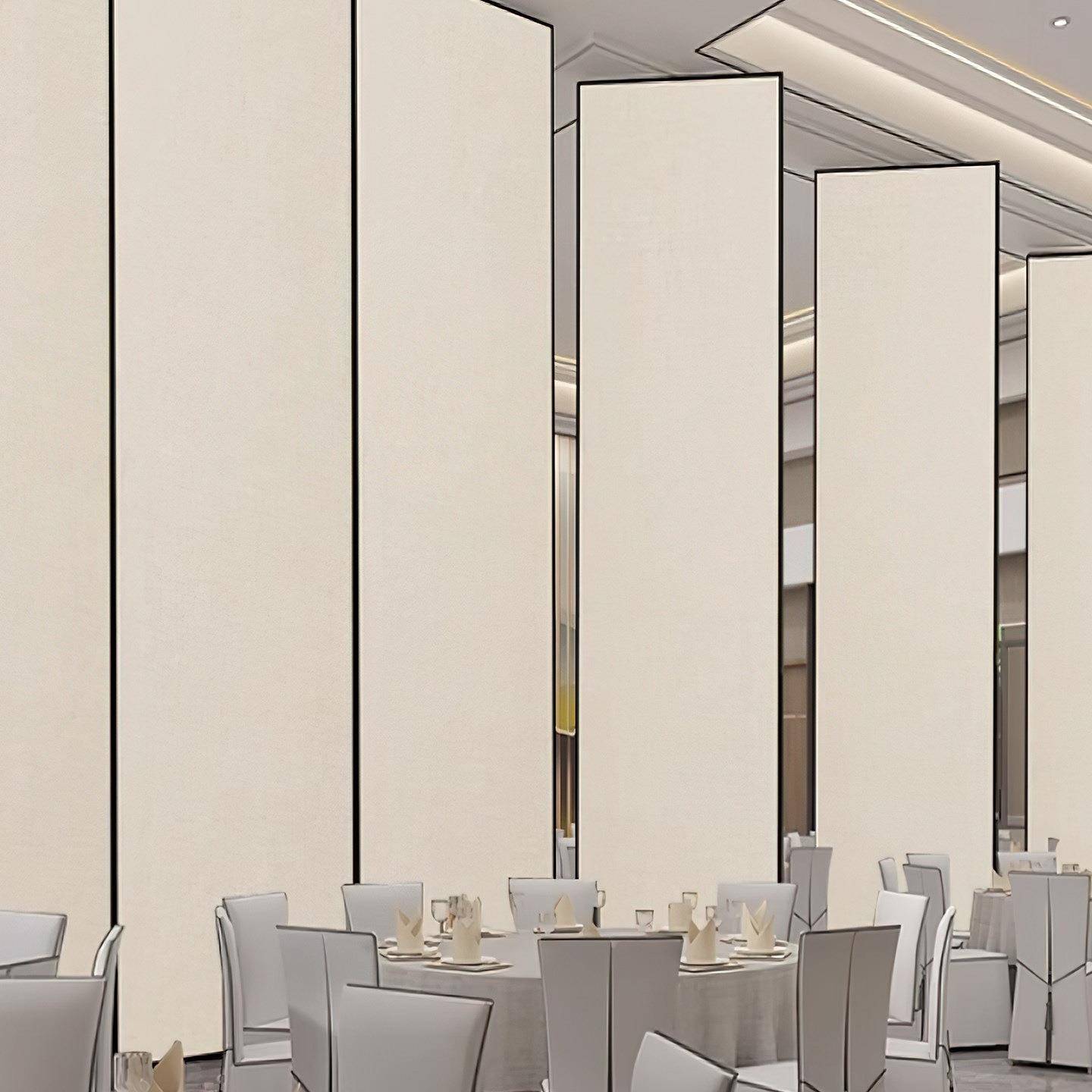 酒店移动隔断隔墙屏酒店宴会厅985饭包厢新款活动隔断风折叠推店
