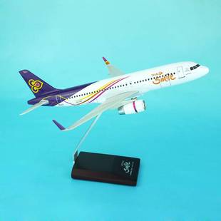 泰国smile航空民航空客A320neo 25cm合成树脂仿真比例飞机模型