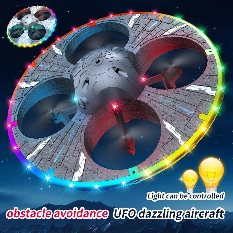 尚桁科灯技UFO新品遥控泡行沫飞行62080器光变障幻智能避航拍飞器