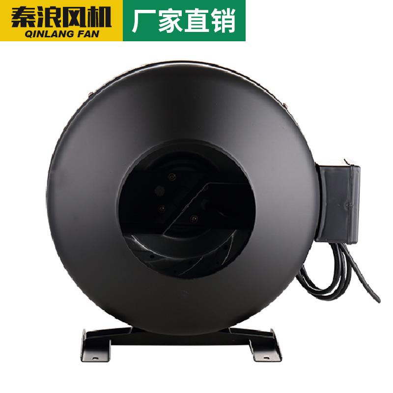 上海秦浪圆形管道同轴风机厨房抽油烟通风换气排风机低噪音送风机