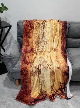 源头厂兰家夜光VYS盖兰法绒数码印花毛毯双面法绒毛毯午睡毯