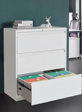 办公文件tb-62824皮柜捞卡箱挂储快档案柜铁收纳物柜三四斗抽屉柜