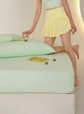 A类凉单感冰丝床笠人枕头套双三学生宿舍床夏季锦氨凉感床罩TDC71