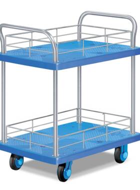 PLA超双层双扶手护栏工具006手车推平板车搬运推车手推拉超静静推