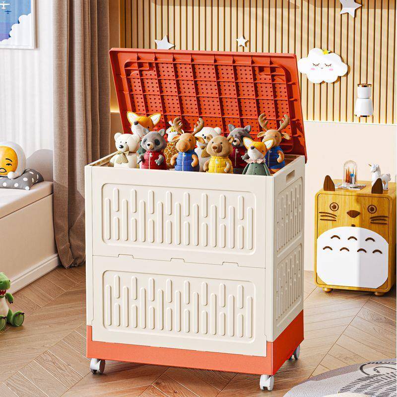 大容量用OHN家带卧室衣物被子储物翻盖整柜理箱收纳箱衣轮服折叠