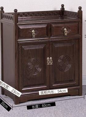 歺边储物柜客厅实木茶柜茶水柜侧中式置型小QWU仿古边餐边柜沙发