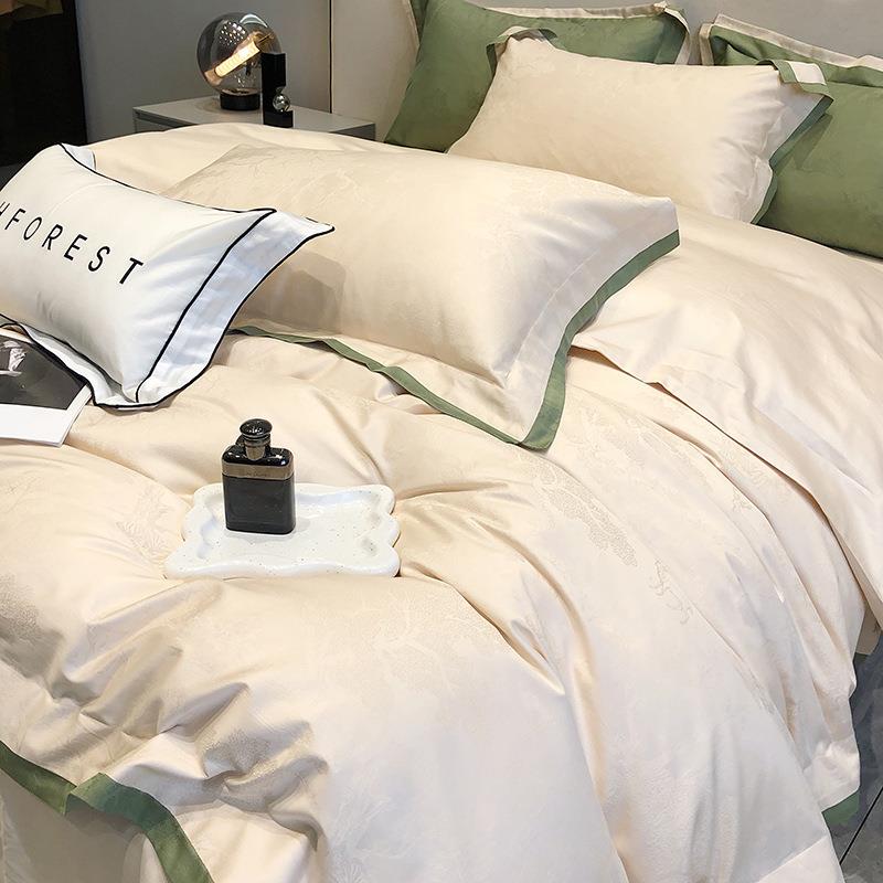 意利风C大工TET艺A类140支澳棉全提花全棉贡缎四件套纯棉棉R暗纹1