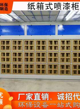 地棉干式化喷漆柜小漆型旋转水帘机喷台废气漆吸附tb-64648过滤箱
