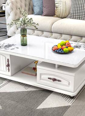 茶电视柜客组合套几装钢化玻璃现52587代简约茶创意几厅大小户型