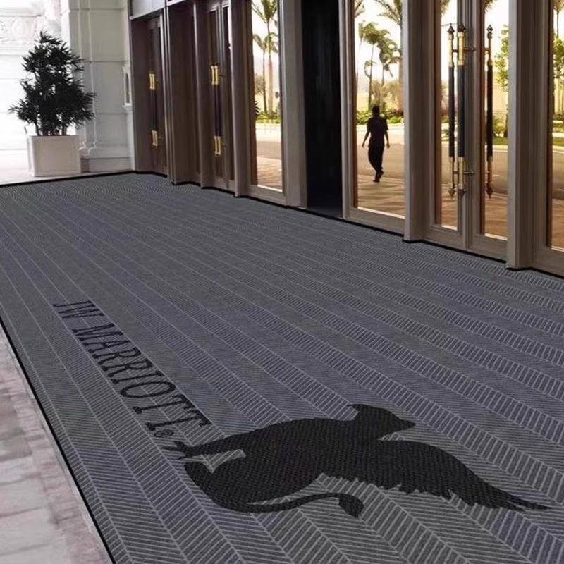 商用地垫店防滑NCN尘地毯商场除门口垫轮胎纹酒宾迎公司脚垫起制l