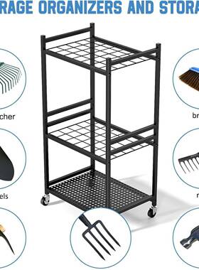 北美田园工具收挂架铁园林工具直钩县置物架LQQ壁挂式艺墙上纳整