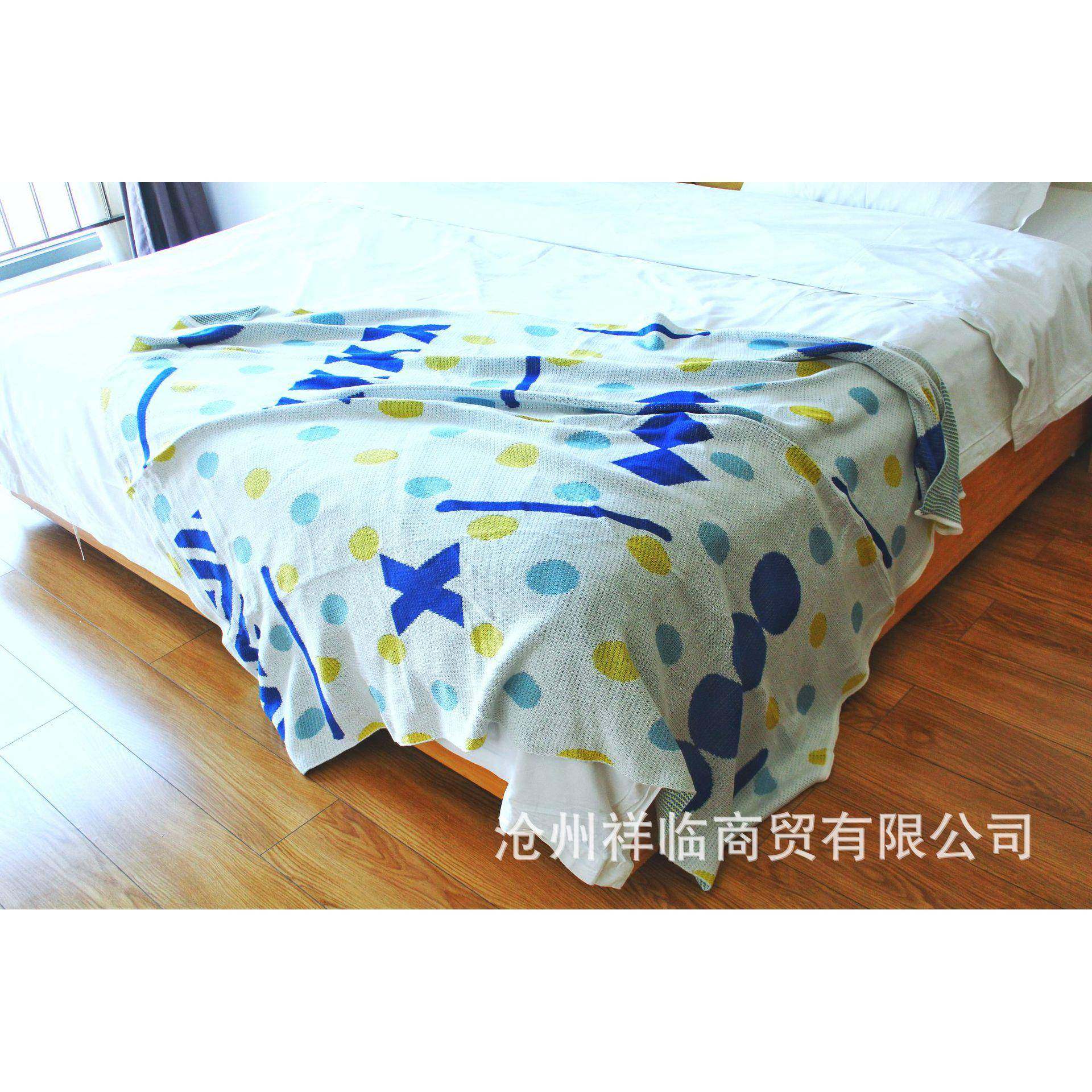 几何沙发毯棉闲质无品牌/发盖全包沙发盖布垫针织休沙毯样板房装
