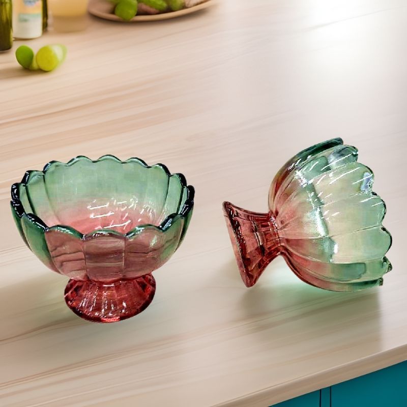 【合集】渐变色冰淇淋杯ins高颜值冰激凌杯奶昔甜品杯冷饮玻璃杯